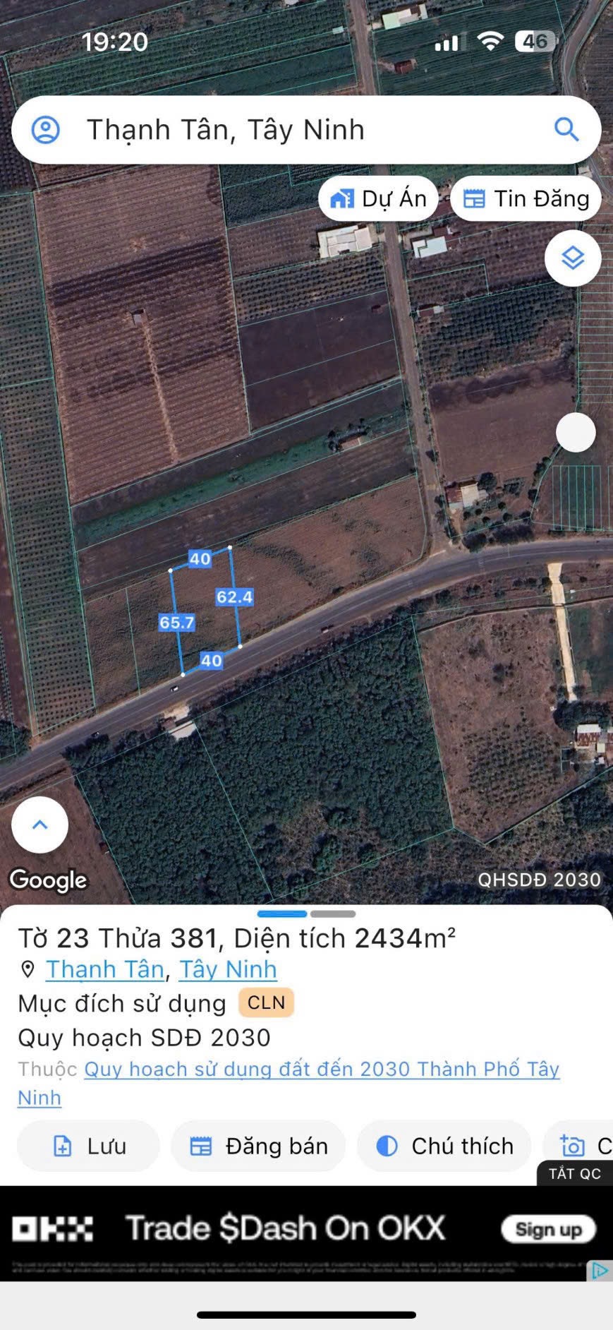 chinh chu ban dat mat tien duong nhua tran phu – tp tay ninh