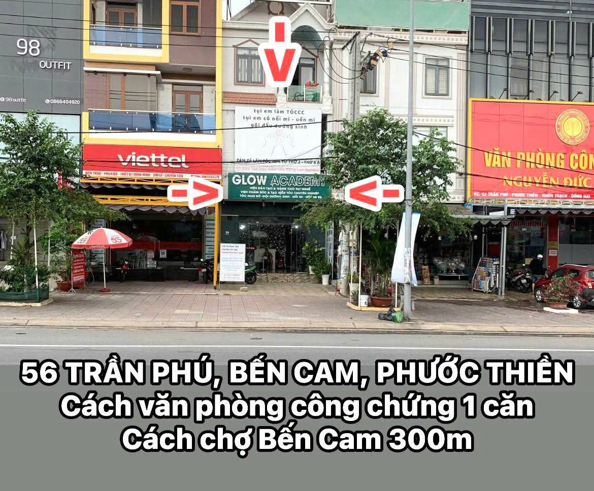 cho thue salon toc full noi that – mat tien tran phu, ben cam, nhon trach